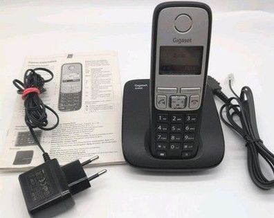 Gigaset A400 Mobilteil Basisstation Netzteil Kabel schwarz
