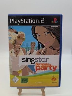 SingStar Summer Party PS2 Sony PlayStation 2 2008 OVP Anleitung
