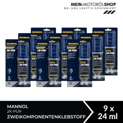 Mannol 2K-PUR Zweikomponentenklebstoff 9x24 ML