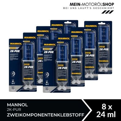 Mannol 2K-PUR Zweikomponentenklebstoff 8x24 ML