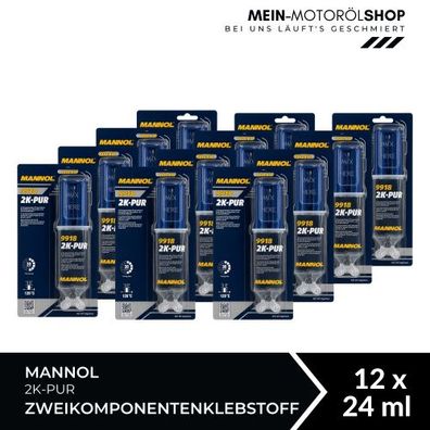 Mannol 2K-PUR Zweikomponentenklebstoff 12x24 ML