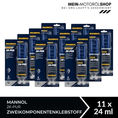 Mannol 2K-PUR Zweikomponentenklebstoff 11x24 ML
