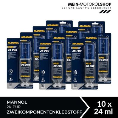 Mannol 2K-PUR Zweikomponentenklebstoff 10x24 ML