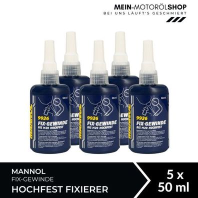Mannol Fix-Gewinde Hochfest Fixierer 5x50 ML