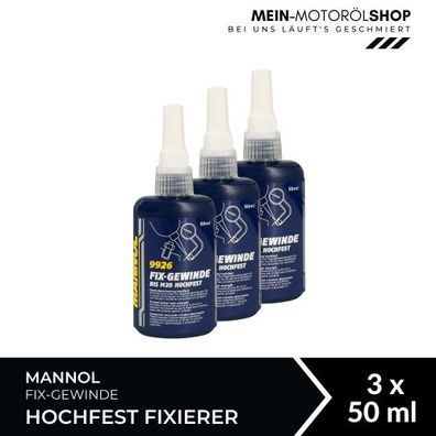 Mannol Fix-Gewinde Hochfest Fixierer 3x50 ML