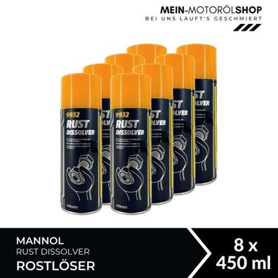 Mannol Rust Dissolver Rostlöser 8x450 ML
