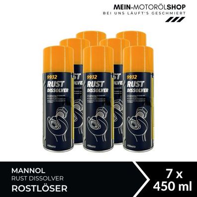 Mannol Rust Dissolver Rostlöser 7x450 ML
