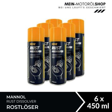 Mannol Rust Dissolver Rostlöser 6x450 ML