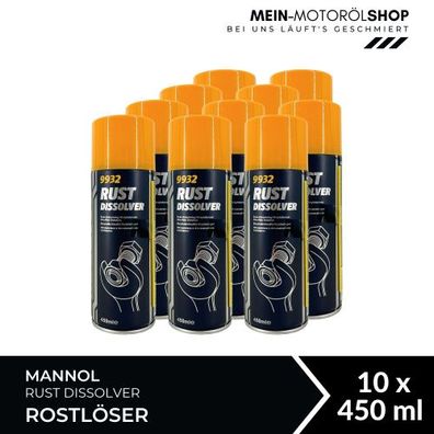 Mannol Rust Dissolver Rostlöser 10x450 ML