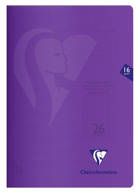 Clairefontaine S'coolbook A4 kar Lin 26 16Bl sort