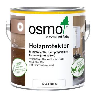 OSMO Holzprotektor 4006 Farblos Wachsimprägnierung 0,75 / 2,5 Liter