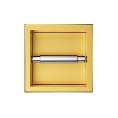 Unterputz Wandnische Toilettenpapierhalter WALL BOX PAPER 1 Gold