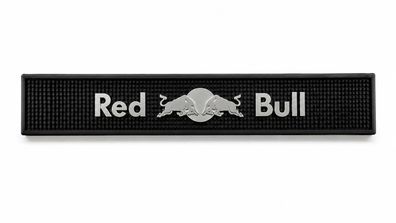 Red Bull Barmatte mit Metallkern - Schwarz mit silberfarbenem Logo - Original B