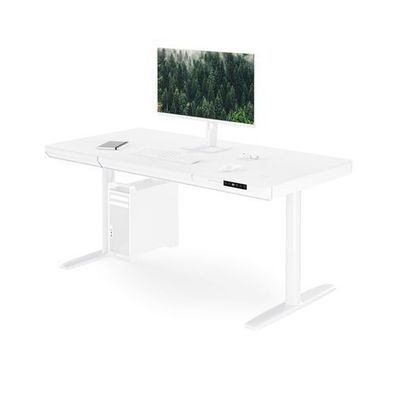 Elektrischer Sit-Stand-Schreibtisch mit Schublade und kabellosem Qi-Ladegerät 1400 mm