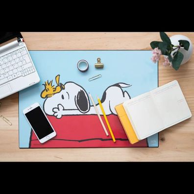 Peanuts Snoopy + Woodstock Schreibtischunterlage Set mit 2 Stück 34.5 x 49.5 cm
