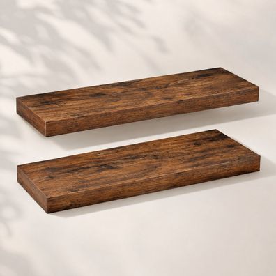 Best For Home 2-teiliges Wandregal mit stabiler Metallhalterung und 10 kg Tragkraft