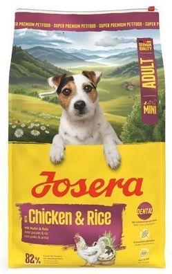 Josera Mini Chicken Rice 10kg Welpen Hundefutter Trockenfutter Kleine Rassen Hähnchen