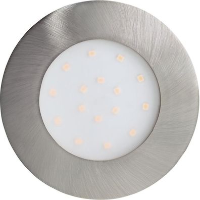 96417 EGLO Einbauleuchte "PINEDA-IP" nickel-matt Ø102x45mm 12W IP44