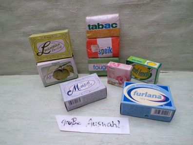 Vintage Kappus Germany tabac speik fougere Melkfett Lindenflower furlana Seifen uva