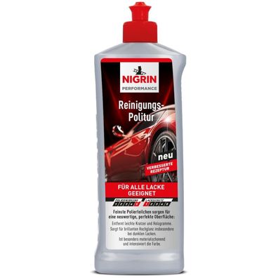 Nigrin Reinigungs-Politur 500ml Lack-Reiniger Auto-Politur Lack-Politur Pflege
