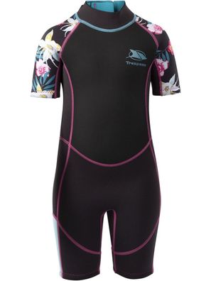 Trespass Kinder Badeeinteiler Posie - Kids 3Mm Short Wetsuit Dark Grey