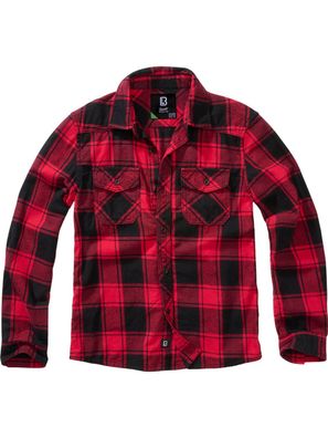 Brandit Kinder Hemd Checkshirt Kids Red/Black