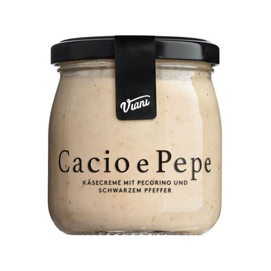 Cacio e Pepe Käsecreme mit Pecorino Romano und schwarzem Pfeffer