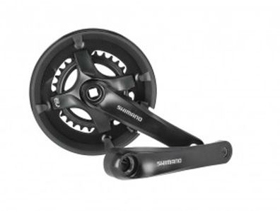 Shimano Kettenradgarnitur "TY501" 2-fach, 4-kant, 30 / 46 Zähne