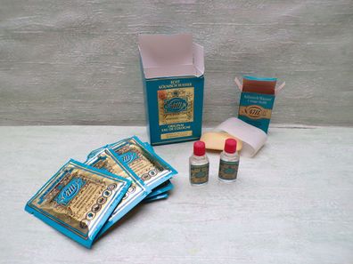 SET Vintage Echt Kölnisch Wasser 4711 Seife Parfum Erfrischungstücher F Mühlens