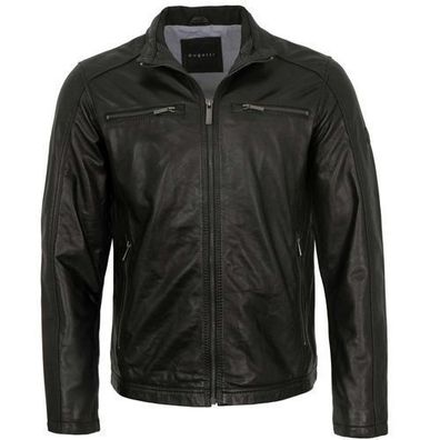 Bugatti - Herren Echtleder Lederjacke Lammnappa schwarz
