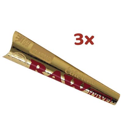 3x RAW Ethereal Classic King Size Cones á 3 Stück