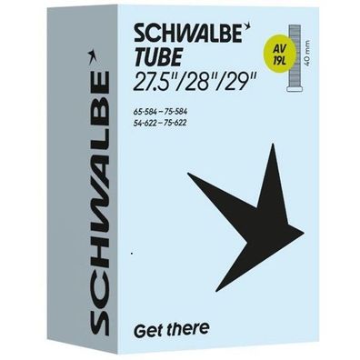 Schwalbe Fahrradschlauch AV19L 27.5 28 29 Zoll 54/75-584/622 40mm Autoventil