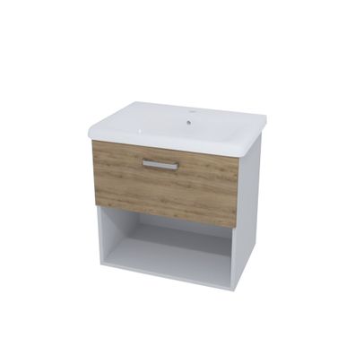 Kolpa EVELIN Schrank mit Waschbecken OUE 65 II GRAY/OAK
