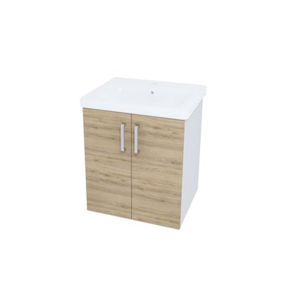 Kolpa EVELIN Schrank mit Waschbecken OUE 55 GRAY/OAK