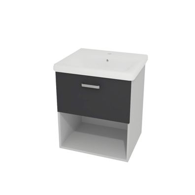 Kolpa EVELIN Schrank mit Waschbecken OUE 55 II GRAY/ANT