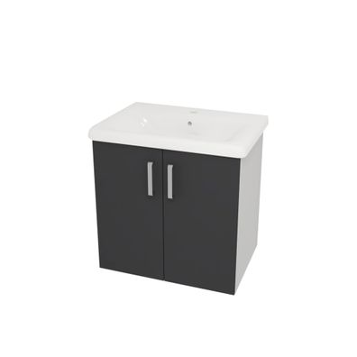 Kolpa EVELIN Schrank mit Waschbecken OUE 65 GRAY/ANT