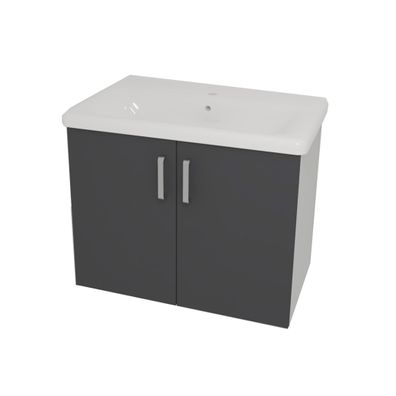 Kolpa EVELIN Schrank mit Waschbecken OUE 80 GRAY/ANT