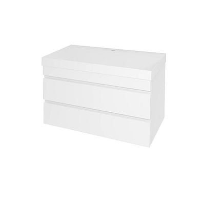 Kolpa NAOMI Schrank mit Waschbecken OUN 90 WH