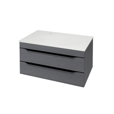 Kolpa MALAYA Schrank mit Waschbecken OUM 80 DARK GRAY