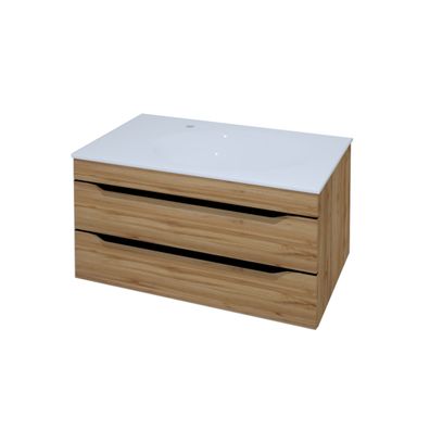 Kolpa MALAYA Schrank mit Waschbecken OUM 80 NATUR OAK