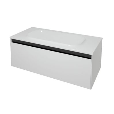 Kolpa Pandora Schrank mit Waschbecken OUP 110 WH