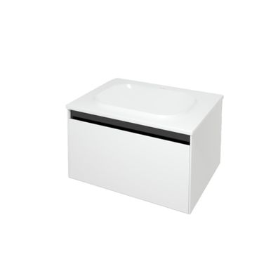 Kolpa Pandora Schrank mit Waschbecken OUP 75 WH