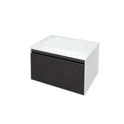 Kolpa Pandora Schrank mit Waschbecken OUP 75 BLACK STONE