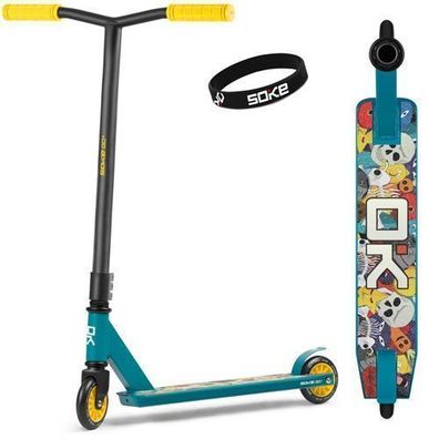 SOKE GO! Stunt-Scooter Gelb und Blau