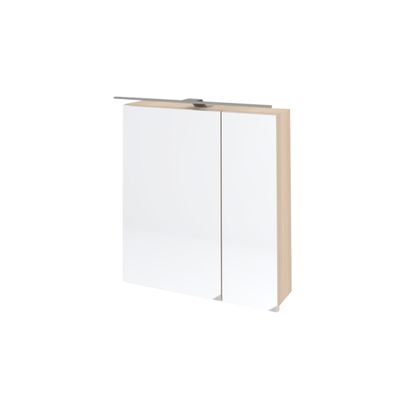 Kolpa OXANA Spiegelschrank mit LED-Leuchte TOO 60 ACACIA LIGHT - LED, SW, S