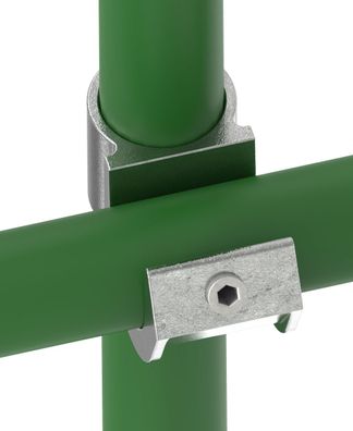 Rohrverbinder | Kreuzstück | 201D48 | 48,3 mm | 1 1/2" | Feuerverzinkt u