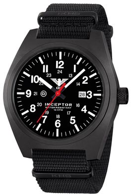 KHS Herrenuhr Inceptor Black Steel INCBS. NB