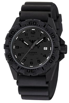 KHS Herrenuhr Reaper MKII Schwarz mit Taucherband RE2XTF. DB