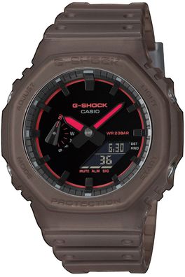 Casio G-Shock Classic Ana-Digi Uhr Braun/Rot GA-2100K-5AER