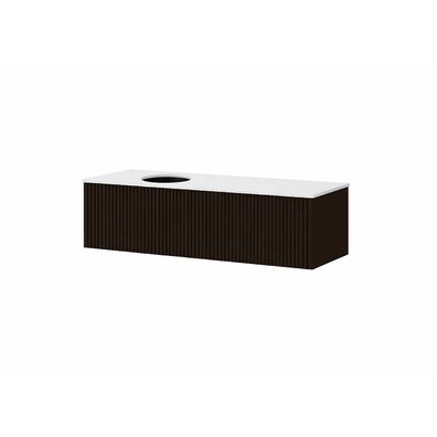Kolpa ORPHIA Waschbecken-Unterschrank mit Kerrock-Platte und Schublade OOR 120 V/GB